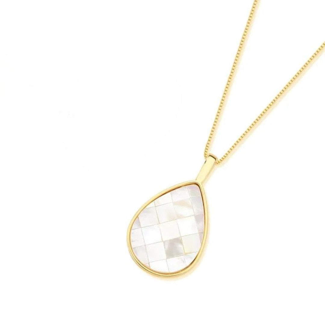 Mosaic drop necklace