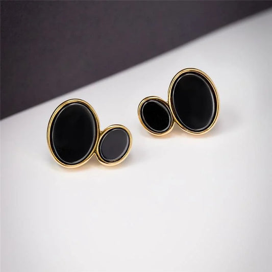 Pendientes Hematita doble